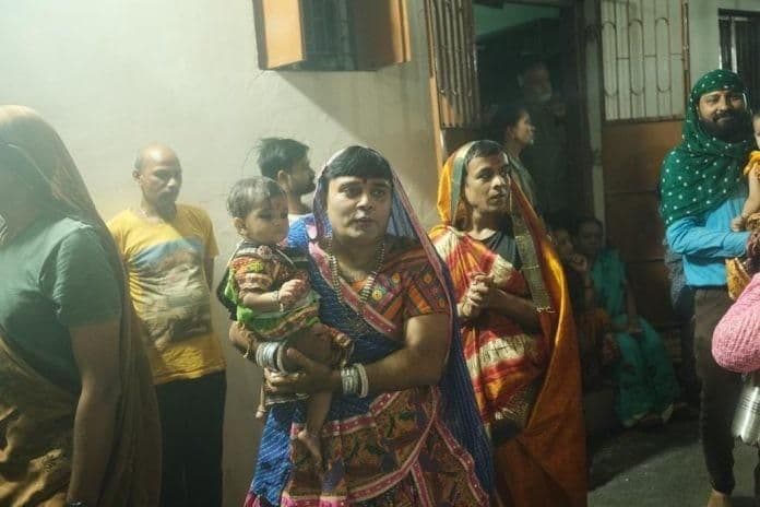 Who is this Sadu Mata, where men wearing vermilion and wearing sarees play Garba?